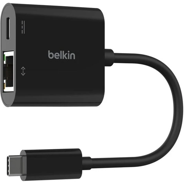 Belkin Connect USB-C/USB-C + RJ45 redukcia čierna - Káble a redukcie - Hlavný obrázok