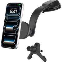 Belkin BOOST CHARGE ™ Qi2 15W MagSafe držiak s nabíjaním do auta na ventiláciu a palubnú dosku čiern - Držiaky