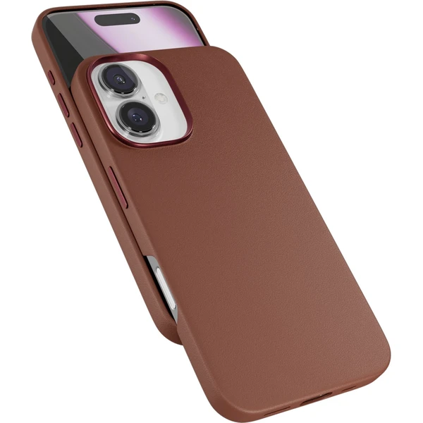 Epico Mag+ Leather kryt pre iPhone 16 hnedá - Puzdra - Obrázok I4FA000K01