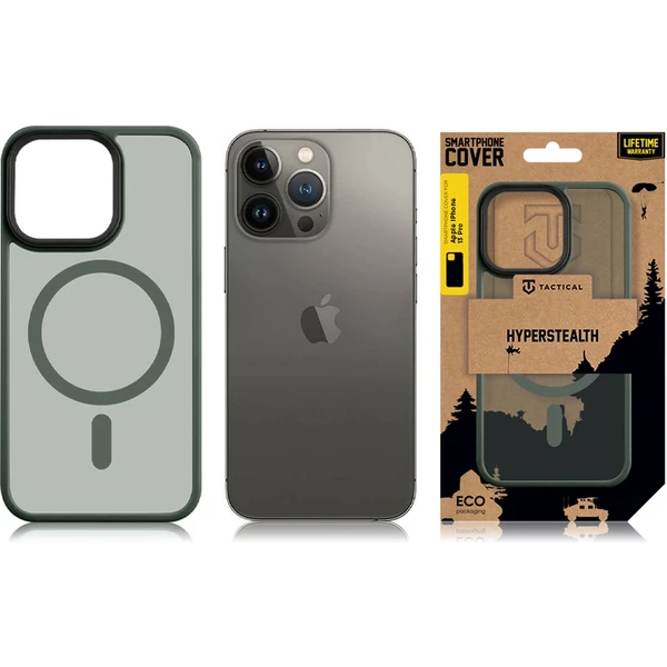 Tactical MagForce Hyperstealth kryt iPhone 13 Pro Forest Green - Puzdra - Obrázok I4G1000701