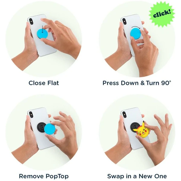 PopSockets PopGrip - Pikachu Popout - Držiaky - Obrázok I4X5000O01