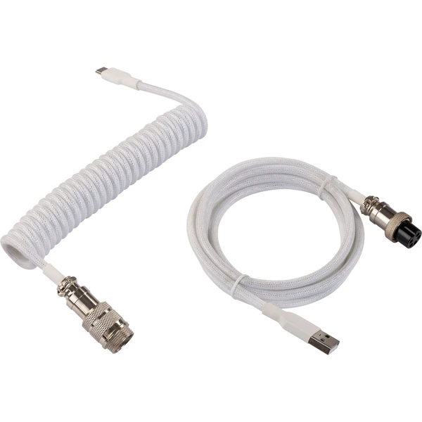 Yenkee YCU COIL WE krútený kábel USB-A/USB-C biely - Káble - Obrázok I5A4000N01