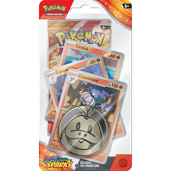 Pokémon TCG: SV08 Surging Sparks - Premium Checklane Blister - Pokémon karty - Obrázok I5H7000K01