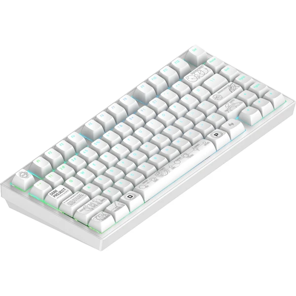 Dark Project ALU81A Terra Nova bezdrôtová mechanická klávesnica (US) biela - Klávesnice - Obrázok I5IA000O01