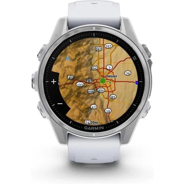 Garmin Fenix 8 AMOLED 43mm strieborný/biely remienok - Inteligentné hodinky - Obrázok I5J7000P01