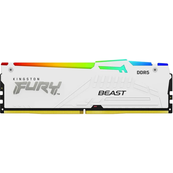 Kingston FURY Beast White RGB DDR5 32GB 6800MT/s CL34 DIMM (2x16GB) EXPO/XMP - Operačné pamäte - Obrázok I5ME000K01