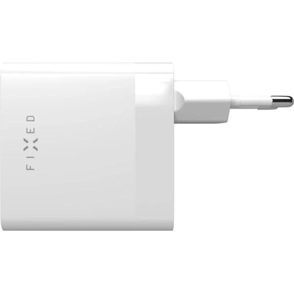 FIXED nabíjačka s 2x USB-C výstupom, PD, 65W, biela - Nabíjačky - Obrázok I5Q4000701