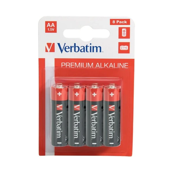 Verbatim AA alkalická batéria LR6 (8 ks) - Batérie - Hlavný obrázok