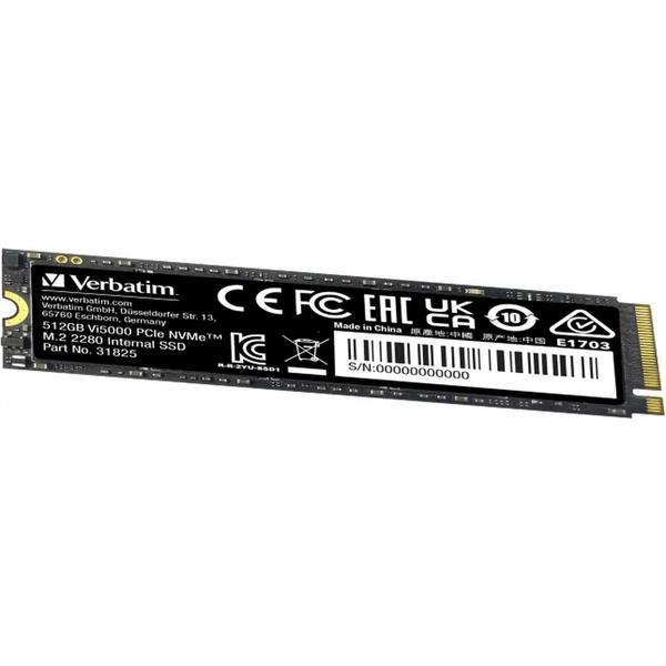 VERBATIM SSD Vi5000 Internal PCIe NVMe M.2 SSD 512GB - SSD - Obrázok I663000O01
