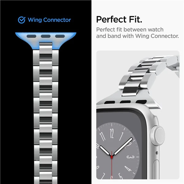 Spigen Modern Fit 316L remienok Apple Watch 42/41/40/38mm strieborný - Remienky - Obrázok I6D5000L01