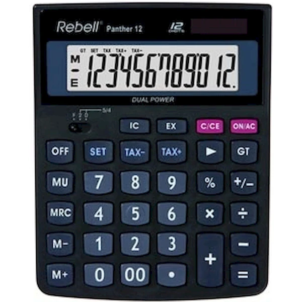  Rebell Panther 12 BX kalkulačka čierna - Kalkulačky - Hlavný obrázok