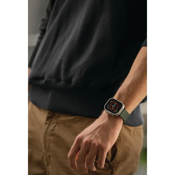 UNIQ Revix obojstranný remienok pre Apple Watch 49/46/45/44/42mm Moss (zelený/béžový) - Remienky - Obrázok I6L4000701