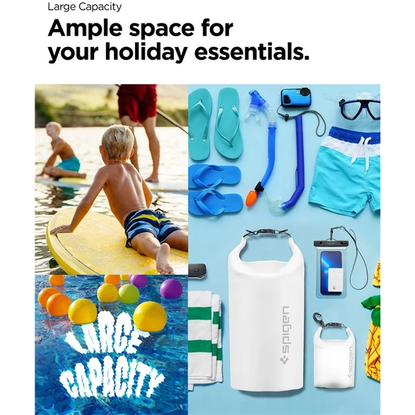 Spigen Aqua Shield WaterProof Dry Bag 20L + 2L A630 biely - Puzdra - Obrázok I6N5000701