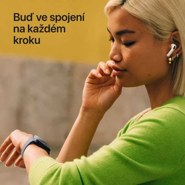 Apple Watch SE 3 (2025) 44mm Hviezdne biely hliník s hviezdne bielym športovým remienkom S/M - Inteligentné hodinky - Obrázok I6PH000K01