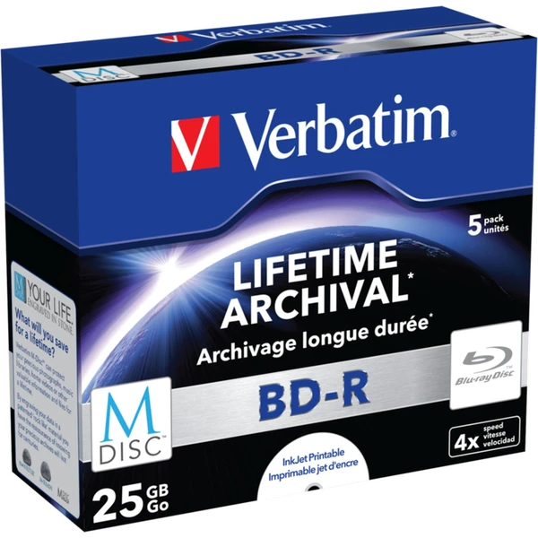 VERBATIM MDisc BD-R (5ks) - Optické disky - Hlavný obrázok