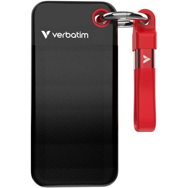 Verbatim Pocket SSD 1TB USB-C čierna/červená - SSD - Hlavný obrázok