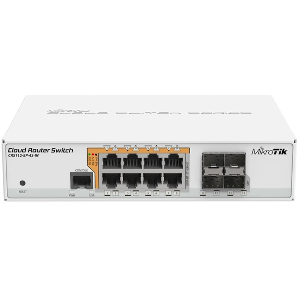 MikroTik Cloud Router Switch CRS112-8P-4S-IN - Switche - Hlavný obrázok
