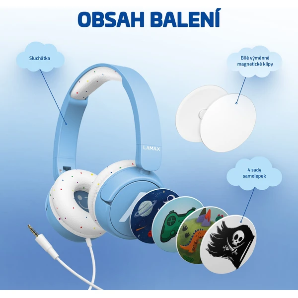 LAMAX SoundKid1 detské slúchadlá modrá - Slúchadlá - Obrázok I7VL000K01