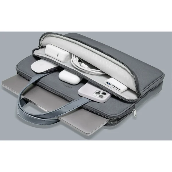 tomtoc Premium Briefcase 14" MacBook Pro (2021) sivý - Puzdra - Obrázok I81PF00101