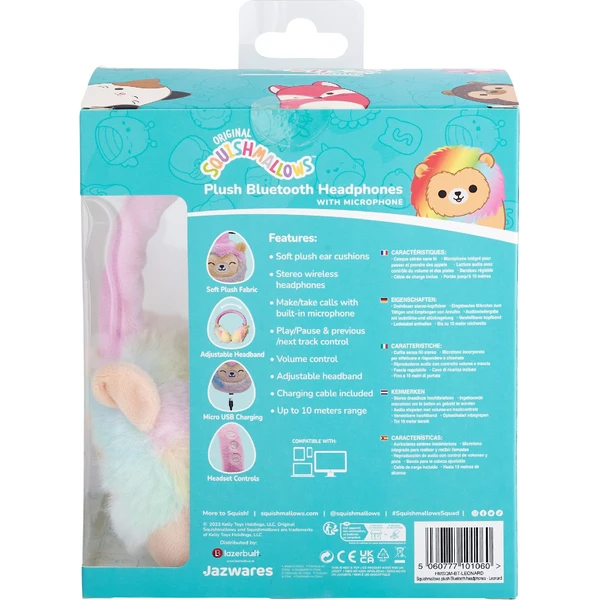 Lazerbuilt bezdrôtové slúchadlá Squishmallows - Leonard (plyšové) - Slúchadlá - Obrázok I8BG000K01