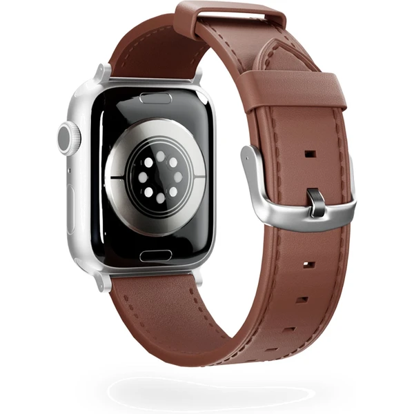 Epico Watch kožený remienok pre Apple Watch 42/44/45/46/49mm hnedý - Remienky - Obrázok I8C9000K01