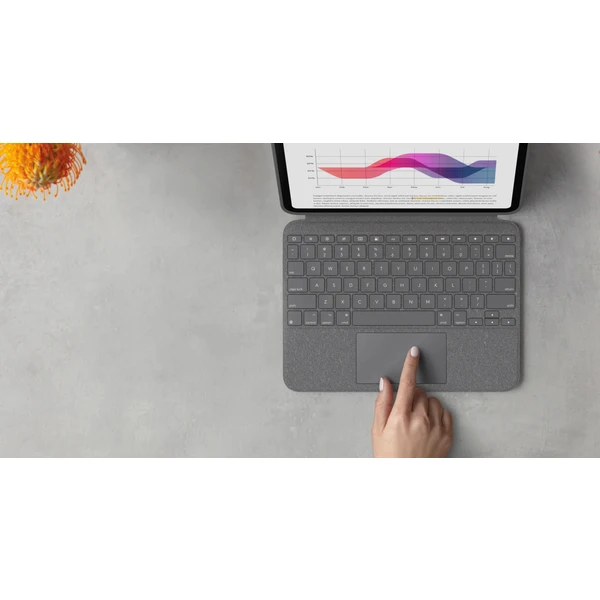 Logitech Combo Touch púzdro s UK klávesnicou a trackpadom pre iPad 10.9' (2022)/iPad 11 (2025) - Puzdra s klávesnicou - Obrázok I8H6000601