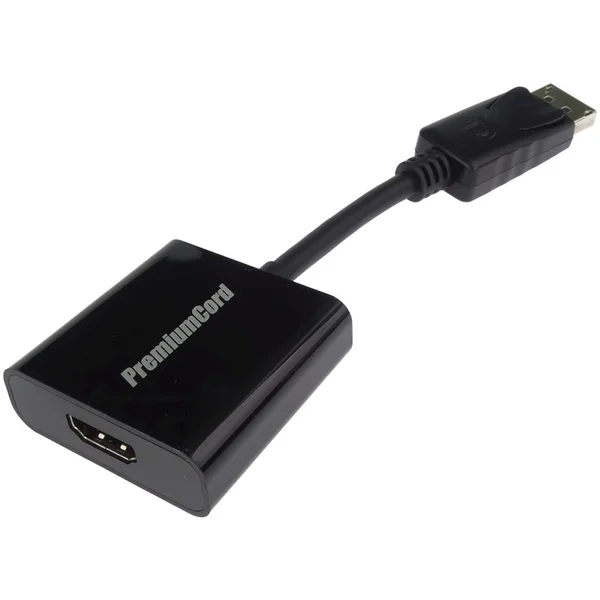 PremiumCord DisplayPort/HDMI redukcia 0,15m čierna - Káble a redukcie - Hlavný obrázok