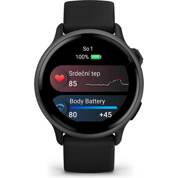 Garmin vívoactive 6 Slate s čiernym remienkom - Inteligentné hodinky - Obrázok I8NE000J01