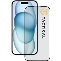 Taktický sklenený štít 5D sklo pre Apple iPhone 15/16 čierne - Ochranné fólie a sklo