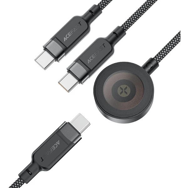 Acefast USB-C 3v1 100W inteligentný nabíjací dátový kábel, 1,2m - Káble - Obrázok I8ZB000J01
