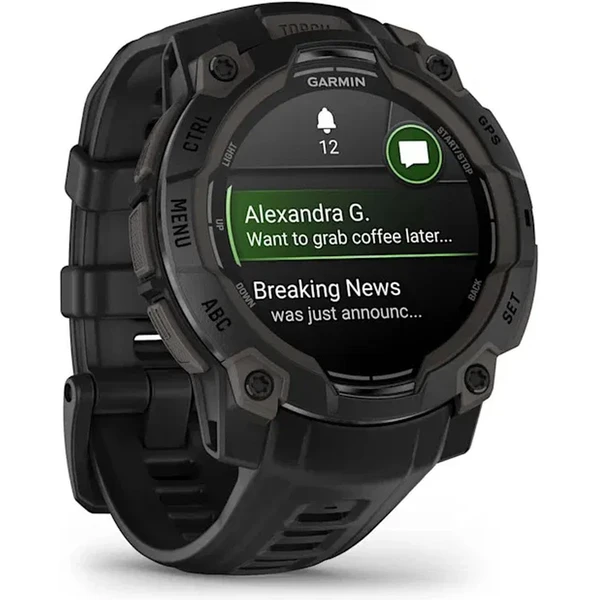 Garmin Instinct 3 45mm čierne s čiernym pásikom - Inteligentné hodinky - Obrázok I91D000K01