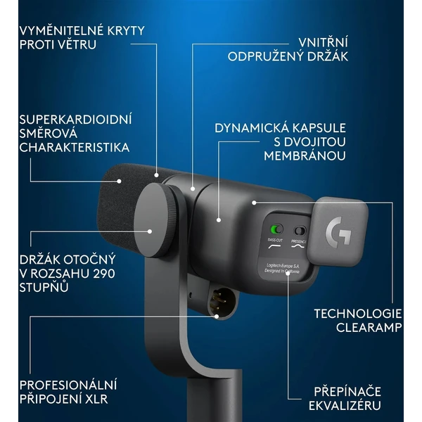 Logitech G Yeti Studio mikrofón čierny - Mikrofóny - Obrázok I9I4000O01