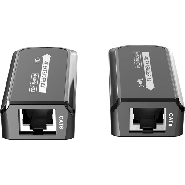 PremiumCord USB-C na HDMI extender cez Cat5e/6/6a 4K@60Hz na 60m - Ostatné - Obrázok I9PF000K01