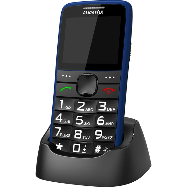 ALIGATOR A675 Senior modrý + stolná nabíjačka - Mobilné telefóny - Obrázok I9PL600301