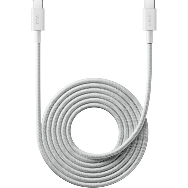 Xiaomi 6A USB-C/USB-C napájací kábel 8K 120W 2m biely - Káble a redukcie - Hlavný obrázok