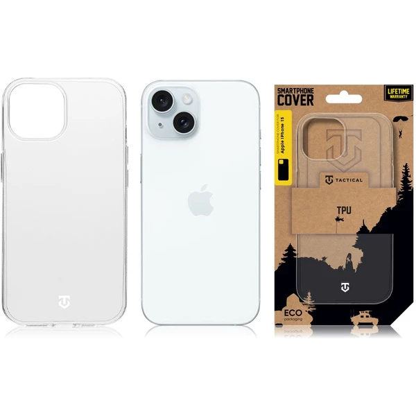 Tactical TPU kryt Apple iPhone 15 číry - Puzdra - Obrázok I9T5000701