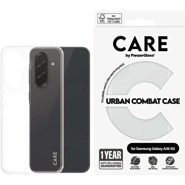 PanzerGlass® CARE kryt Samsung Galaxy A36 5G Urban Combat číry - Puzdra - Obrázok I9UC000K01