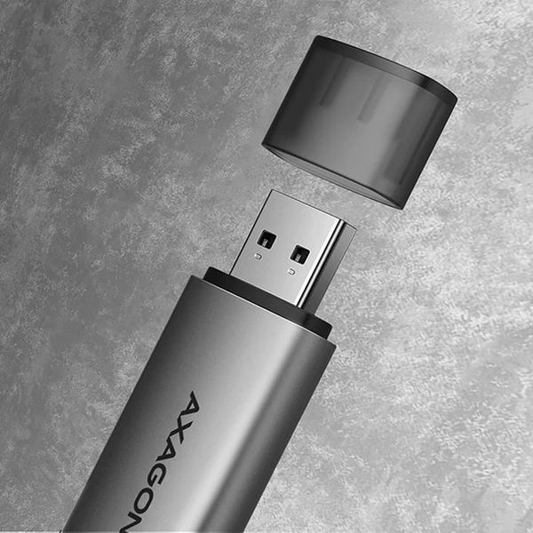 AXAGON CRESAC USB3.2 Gen 1 TypeC + TypeA externá čítačka kariet SD/microSD podpora UHSI - Čítačky pamäťových kariet - Obrázok I9ZHF00101