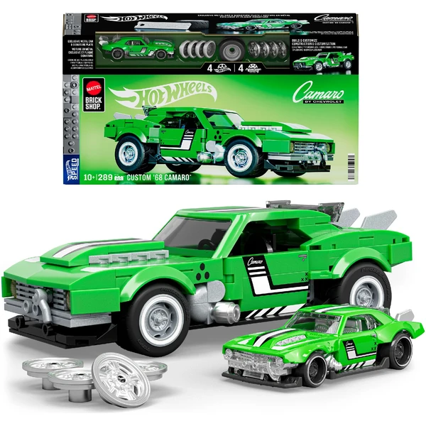 Mattel Brick Shop zostaviteľný model Hot Wheels - Custom 68 Camaro (Speed ??series) - Stavebnica - Hlavný obrázok