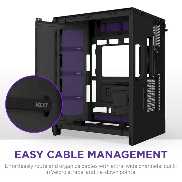 NZXT H9 Flow RGB čierna - Počítačové skrine - Obrázok IA7K000K01
