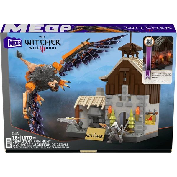 The Witcher 3: Wild Hunt Mega Construx Black Series Construction Set Geralt's Griffin Hunt - Stavebnica - Obrázok IB02000L01