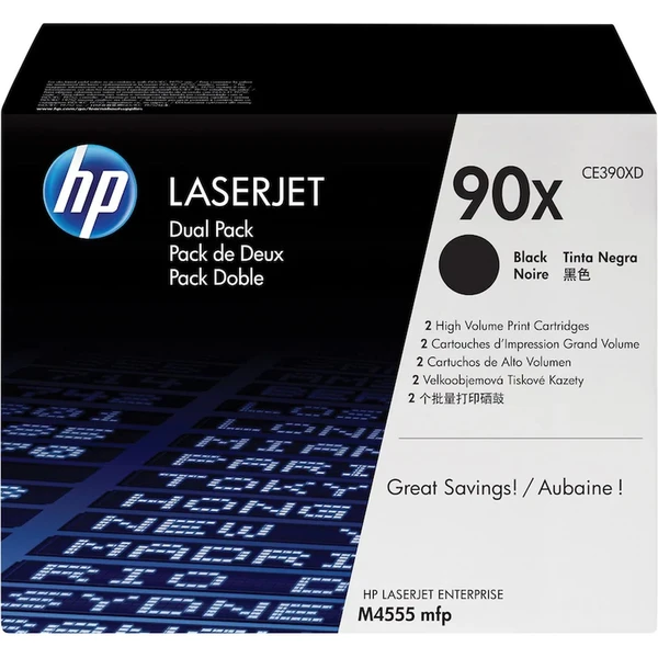HP CE390XD č. 90X Čierna originálna - Tonery - Hlavný obrázok