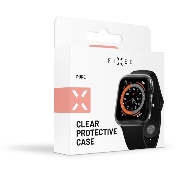 FIXED Pure puzdro s temperovaným sklom Apple Watch 45mm číre - Puzdra - Obrázok IBVPF00101