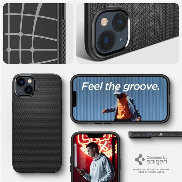 Spigen Liquid Air kryt iPhone 14 čierny - Puzdra - Obrázok IC3H300401