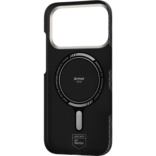 Benks ArmorGrid ArmorAir Kevlar MagSafe kryt iPhone 17 Pro Obsidian Black - Puzdra - Obrázok ICCK000K01