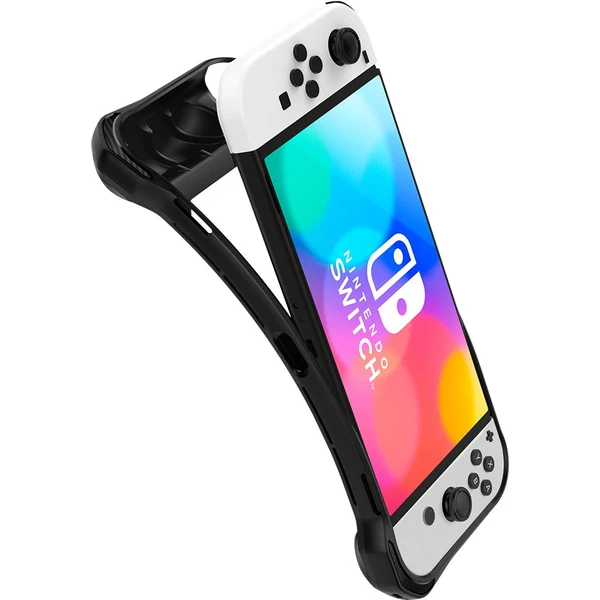 Spigen Rugged Armor ochranný kryt pre Nintendo Switch OLED čierny - Puzdra - Obrázok ICK4G00101