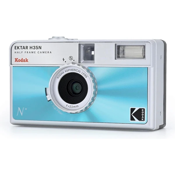 Kodak EKTAR H35N Glazed Analógový fotoaparát modrý - Fotoaparáty - Obrázok ICO0000L01