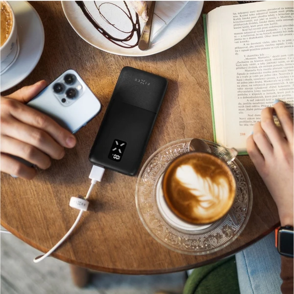 FIXED Zen 10 powerbanka s LCD a PD (Power Delivery), 20W, 10 000 mAh, čierna - Powerbanky - Obrázok ID1M100501