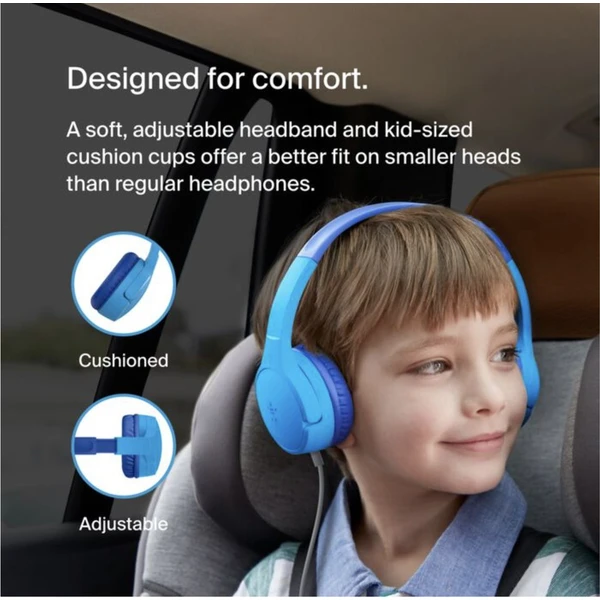 Belkin SOUNDFORM™ Mini detské drôtové slúchadlá modré - Slúchadlá - Obrázok IDCF000O01