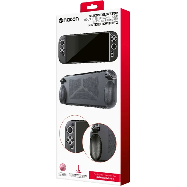 Nacon silikónové púzdro pre Switch 2 čierne - Puzdra - Obrázok IDMF000J01